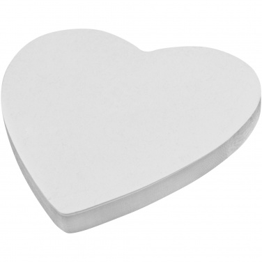 Logo trade corporate gifts image of: Sticky-Mate® heart-shaped recycled sticky notes