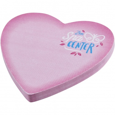 Logo trade promotional products picture of: Sticky-Mate® heart-shaped recycled sticky notes