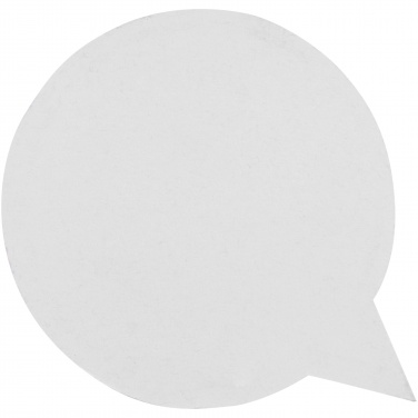 Logo trade promotional merchandise picture of: Sticky-Mate® speech bubble-shaped recycled sticky notes