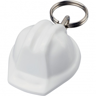 Logo trade corporate gifts image of: Kolt hard hat-shaped recycled keychain