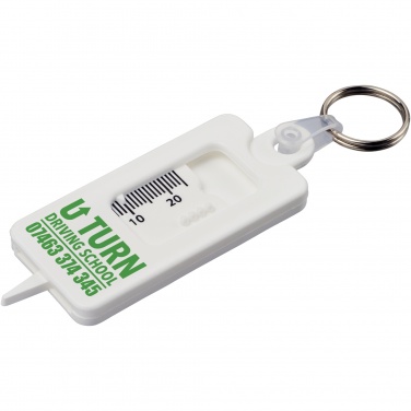 Logotrade promotional merchandise image of: Kym recycled tyre tread check keychain