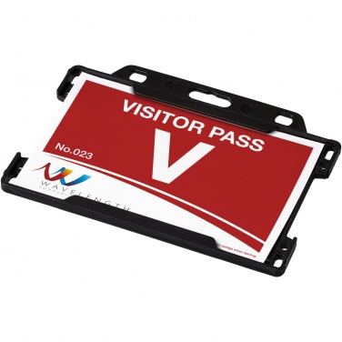 Logo trade promotional items image of: Vega recycled plastic card holder