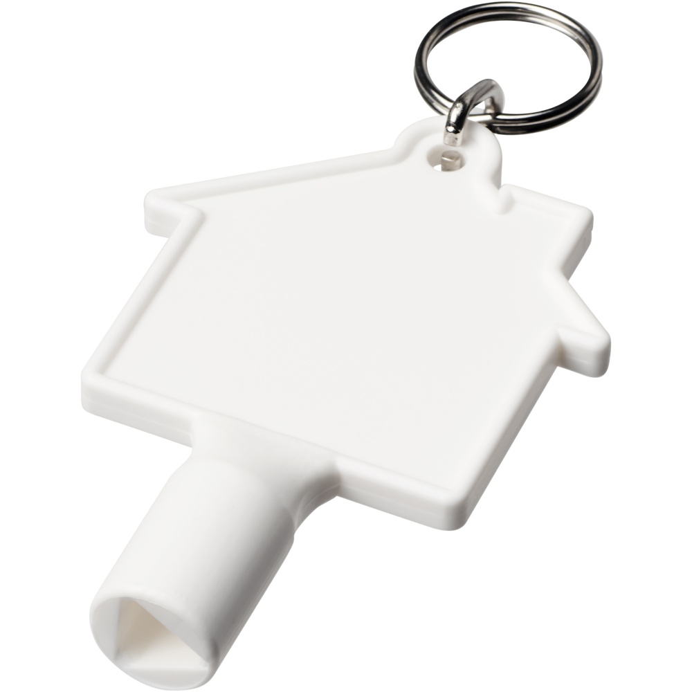 Logotrade promotional giveaway picture of: Maximilian house-shaped recycled utility key keychain