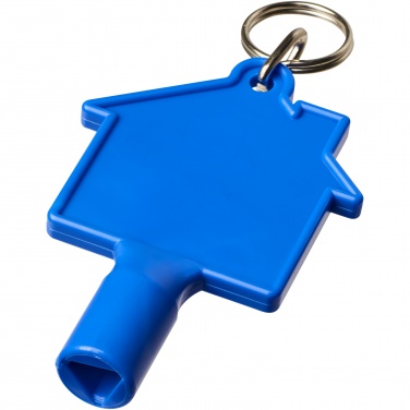 Logotrade business gifts photo of: Maximilian house-shaped recycled utility key keychain