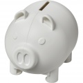 Oink recycled plastic piggy bank, White