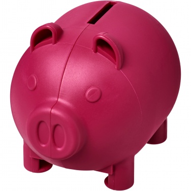 Logotrade promotional product image of: Oink recycled plastic piggy bank