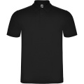 Austral short sleeve unisex polo, Solid black