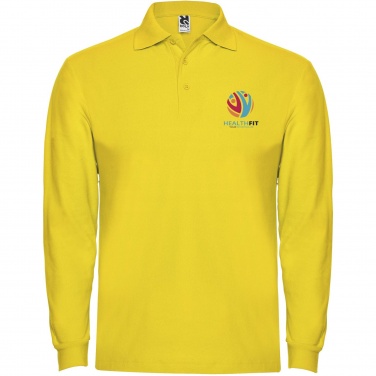 Logo trade promotional merchandise image of: Estrella long sleeve men's polo