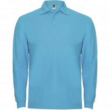 Logo trade promotional giveaways image of: Estrella long sleeve men's polo