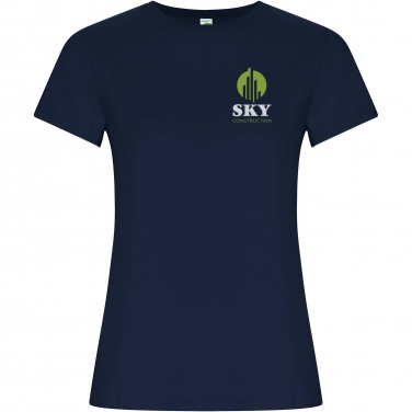 Logo trade corporate gifts image of: Golden short sleeve women's t-shirt