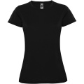 Montecarlo short sleeve women's sports t-shirt, Solid black