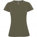 Montecarlo short sleeve women's sports t-shirt, Militar Green