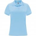 Monzha short sleeve women's sports polo, Sky blue