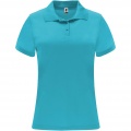 Monzha short sleeve women's sports polo, Turquois