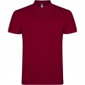 Star short sleeve men's polo, Garnet