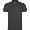 Star short sleeve men's polo, Dark Lead