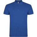 Star short sleeve men's polo, Royal blue