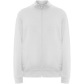 Ulan unisex full zip sweater, White