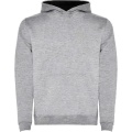 Urban kids hoodie, Marl Grey / Solid black