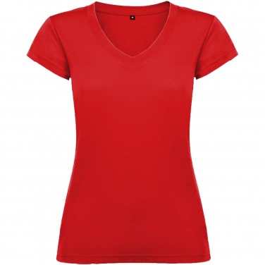 Logo trade corporate gift photo of: Victoria short sleeve women's v-neck t-shirt