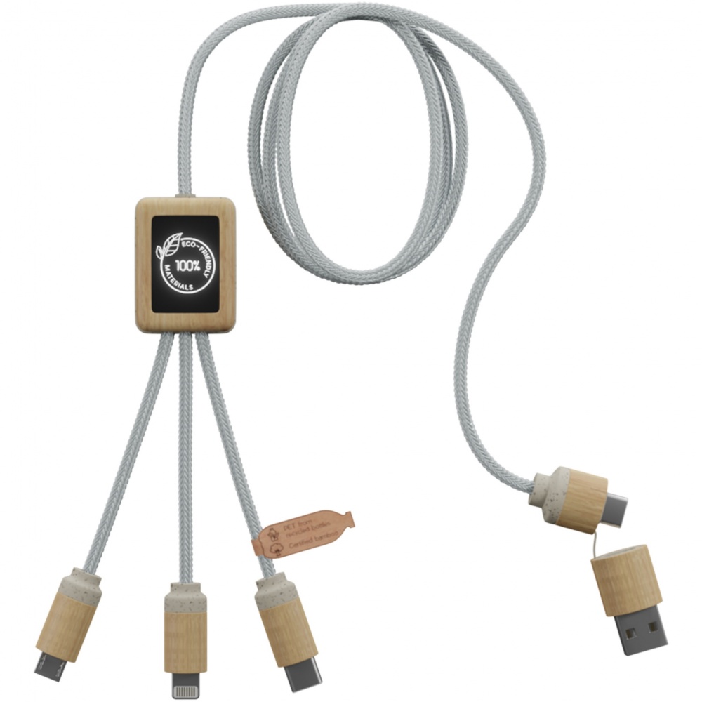 Logo trade corporate gift photo of: SCX.design C49 5-in-1 charging cable