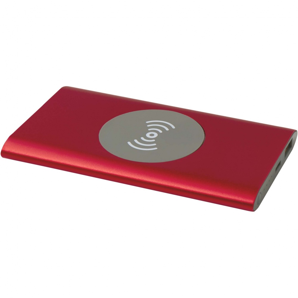 Logotrade promotional product image of: Juice 4000 mAh Type-C recycled aluminium wireless power bank 