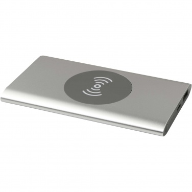 Logo trade business gift photo of: Juice 4000 mAh Type-C recycled aluminium wireless power bank 