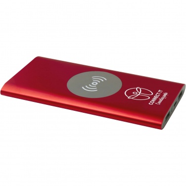 Logo trade advertising product photo of: Juice 8000 mAh Type-C recycled aluminium wireless power bank