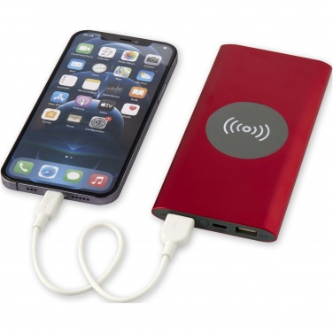 Logotrade advertising product image of: Juice 8000 mAh Type-C recycled aluminium wireless power bank