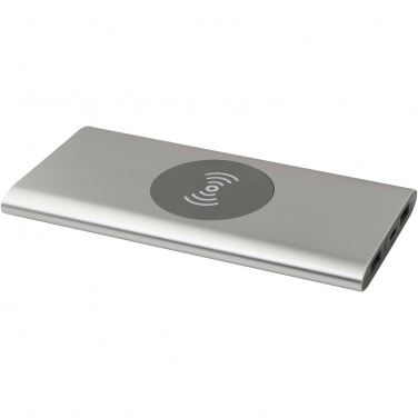 Logotrade advertising product image of: Juice 8000 mAh Type-C recycled aluminium wireless power bank