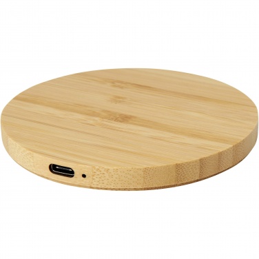 Logotrade advertising product image of: Essence 15W bamboo wireless charging pad