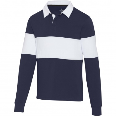 Logo trade business gift photo of: Clyde unisex organic rugby polo sweatshirt