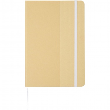 Logo trade corporate gifts image of: Nelida A5 recycled cardboard hard cover notebook