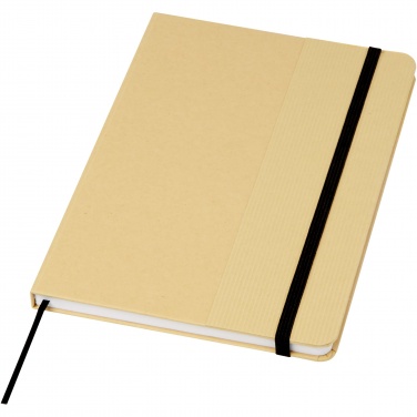 Logo trade corporate gifts picture of: Nelida A5 recycled cardboard hard cover notebook