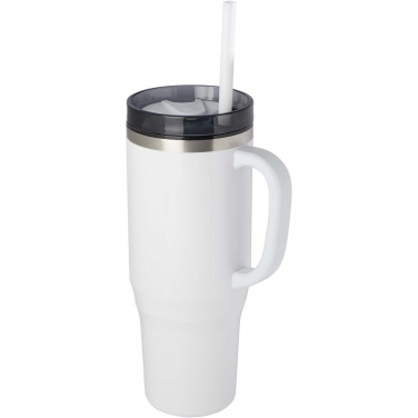 Logo trade promotional giveaways image of: Melbourne 1200 ml RCS certified insulated tumbler with straw