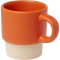 Olympia 130 ml stackable expresso cup with clay bottom, Orange