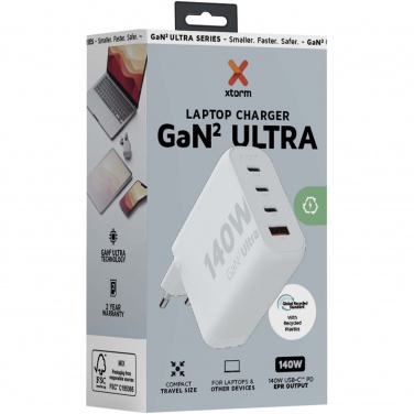 Logo trade promotional giveaway photo of: Xtorm XEC140 GaN² Ultra 140W wall charger