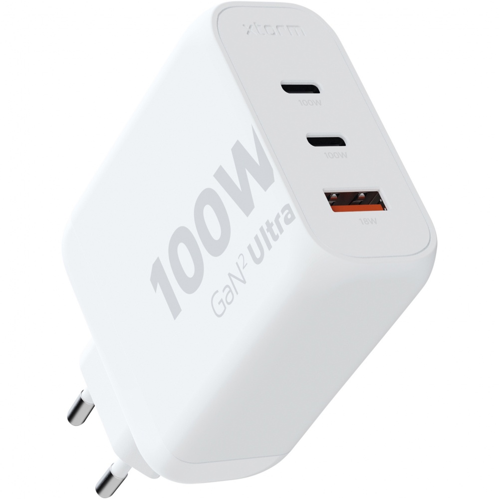 Logo trade advertising products image of: Xtorm XEC100 GaN² Ultra 100W wall charger