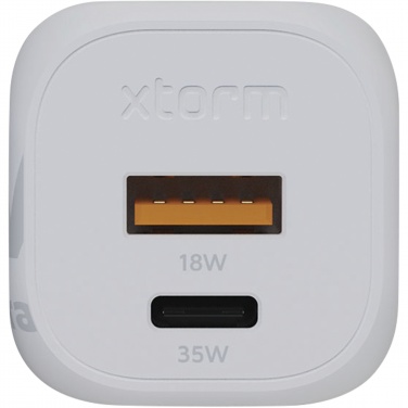 Logo trade advertising products image of: Xtorm XEC035 GaN² Ultra 35W wall charger