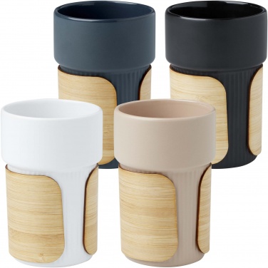 Logo trade promotional gifts picture of: Tumbler Fika 340 ml with bamboo sleeve