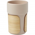 Tumbler Fika 340 ml with bamboo sleeve, Oatmeal