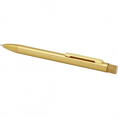 Logo trade promotional gift photo of: Beatriz recycled brass ballpoint pen