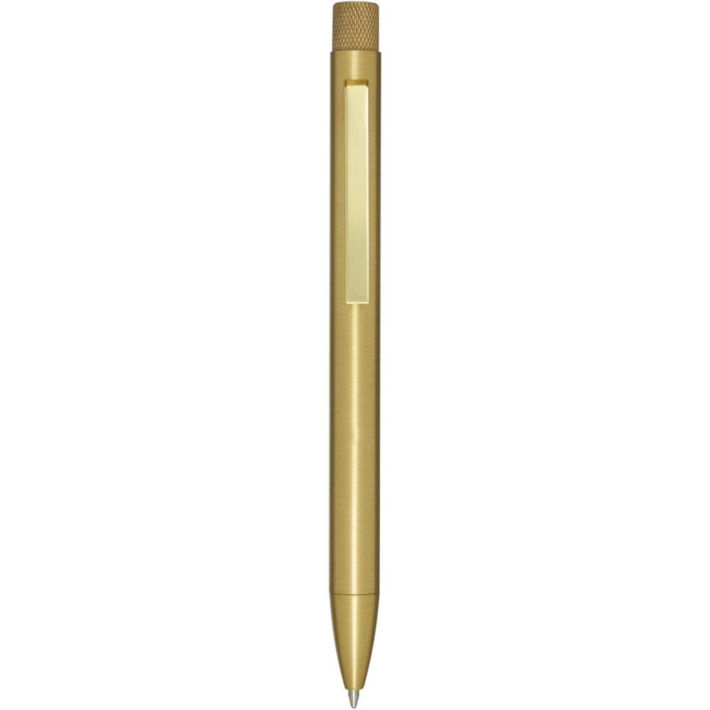 Logo trade promotional gifts image of: Beatriz recycled brass ballpoint pen