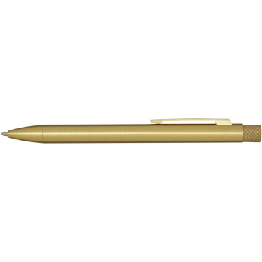 Logo trade corporate gift photo of: Beatriz recycled brass ballpoint pen