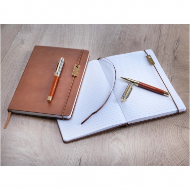 Logo trade promotional item photo of: Legato A5 notebook and rollerball pen set 