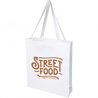 Logotrade advertising product image of: Madras 140 g/m² GRS recycled cotton gusset tote bag