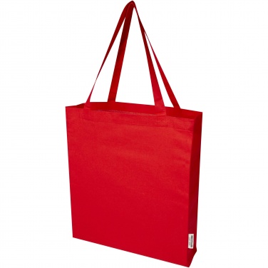 Logotrade advertising products photo of: Madras 140 g/m² GRS recycled cotton gusset tote bag