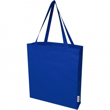 Logotrade promotional giveaways photo of: Madras 140 g/m² GRS recycled cotton gusset tote bag