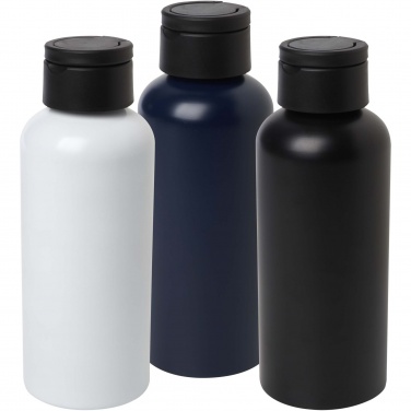 Logo trade promotional products image of: Trinity 600 ml RCS certified recycled aluminium water bottle with RPET lid