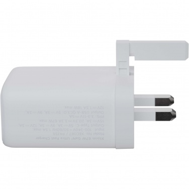 Logo trade promotional items image of: Xtorm XEC067G GaN² Ultra 67W wall charger - UK plug